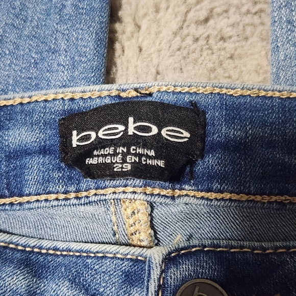 Blue Bebe embroidered sequin low rise skinny jeans-Size 29 - Picture 5 of 5